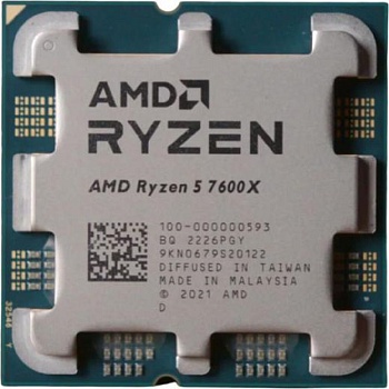 Процессор AM5 AMD Ryzen 5 7600X 4.7Ghz 100-000000593 OEM