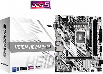 Материнская плата LGA1700 ASRock H610M-HDV/M.2+ DDR5