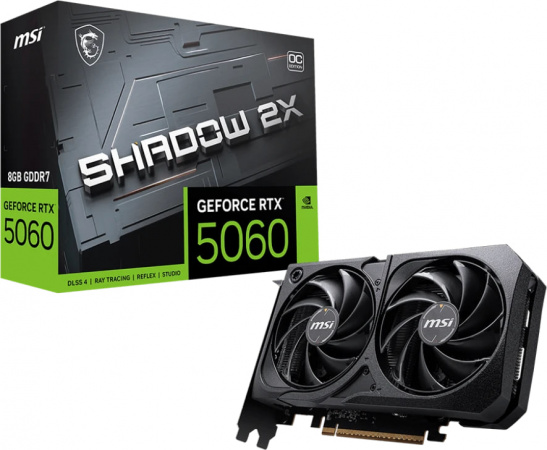 Видеокарта RTX5060 8Gb MSI SHADOW 2X OC MAX