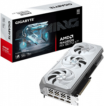 Видеокарта RX9070 XT 16Gb Gigabyte GAMING OC ICE GV-R907XGAMINGOCICE-16GD НК