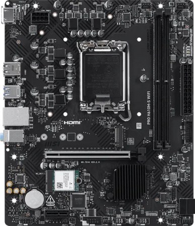 Материнская плата LGA1700 MSI PRO H610M-S WIFI DDR5