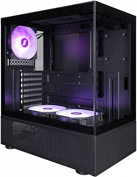 Корпус 1STPLAYER MIKU Mi7-A ARGB Black / Mi7-A-BK-2FC7R-1FC7