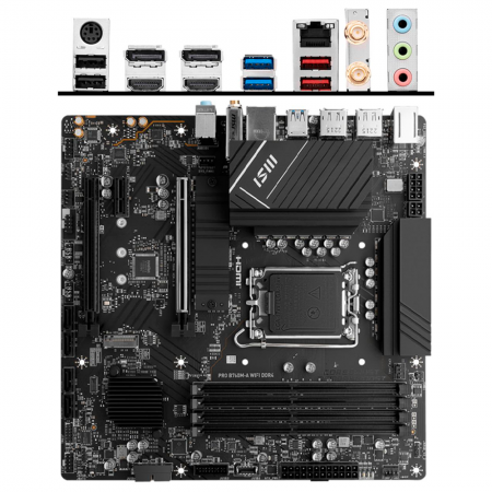 Материнская плата LGA1700 MSI PRO B760M-A WIFI DDR4