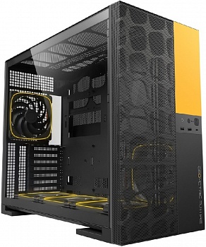 Корпус Geometric Future Model 5 Vent Black Yellow with fans / 5x140mm ARGB fans 1AM5VTBY01100