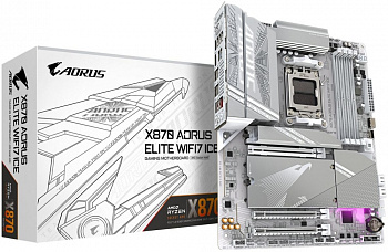 Материнская плата AM5 GIGABYTE X870 AORUS ELITE WIFI7 ICE