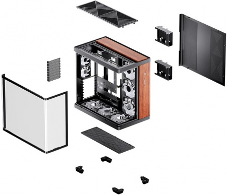 Корпус Jonsbo TK-4 Wood черный
