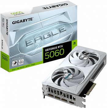 Видеокарта RTX5060 8Gb Gigabyte GV-N5060EAGLEOC ICE-8GD
