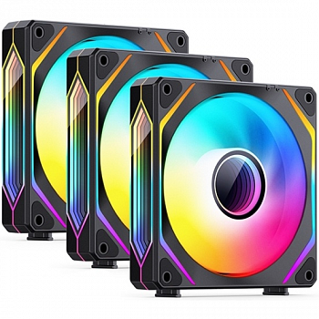 Вентилятор JONSBO ZL-120B(3 in 1) Black 120х120х25мм ARGB LED