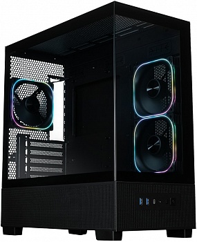 Корпус XASTRA Q500M 3ARGB-FG-C10-UC Black / Q500M-3FG12A-C10-UC