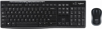 Комплект (клавиатура+опт.мышь) Logitech Wireless Desktop MK270 USB