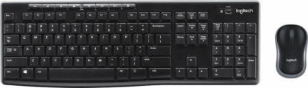 Комплект (клавиатура+опт.мышь) Logitech Wireless Desktop MK270 USB