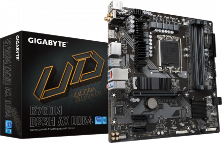 Материнская плата LGA1700 Gigabyte B760M DS3H AX DDR4