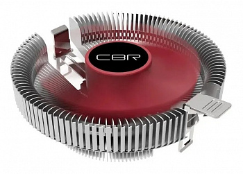 Кулер CBR CBR80 серебристый/красный 90мм алюминий 2000rpm 23.6db 3-pin 65Вт