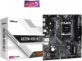 Материнская плата AM5 ASRock A620M-HDV/M.2
